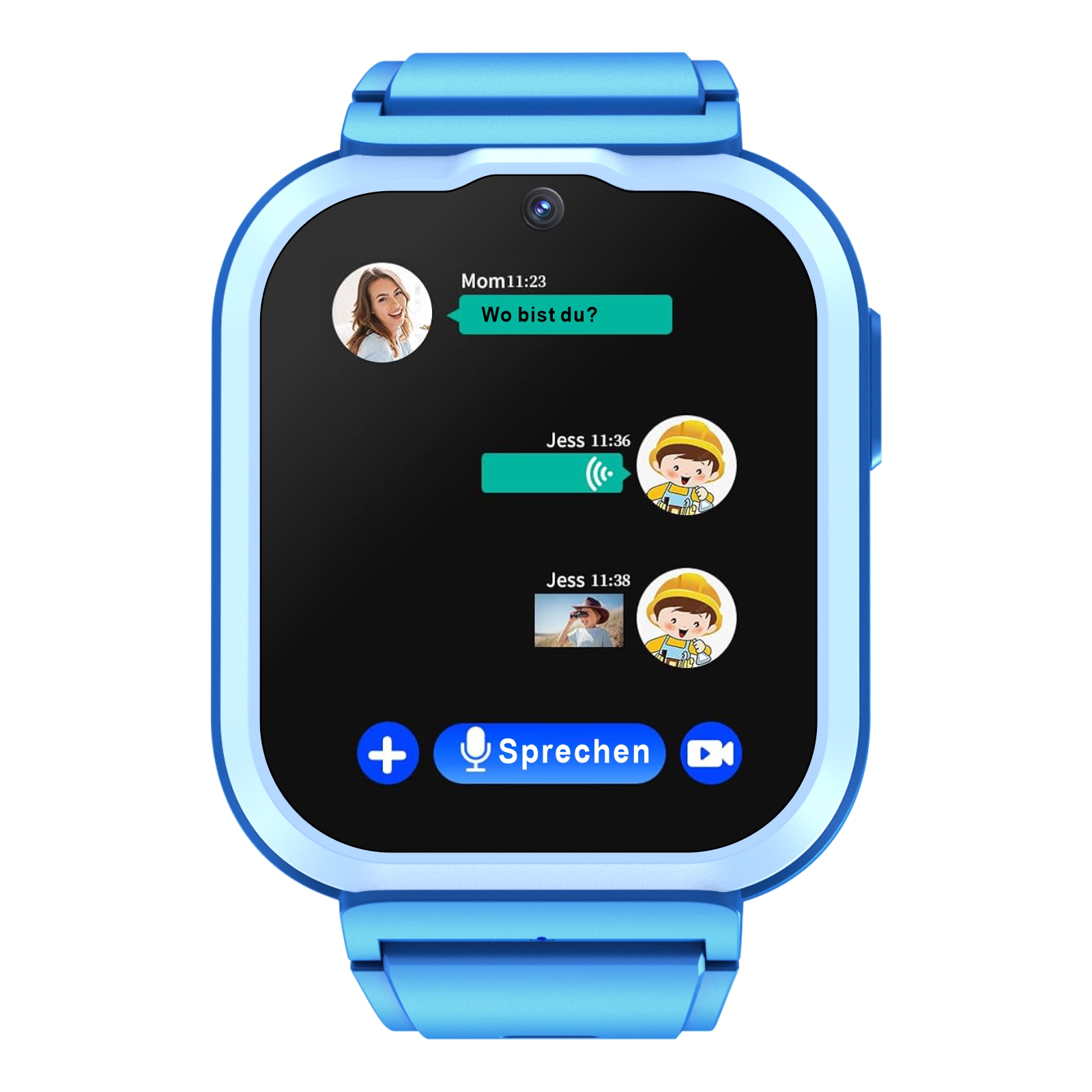 Onestyle SMW-Kids Smartwatch für Kinder, blau