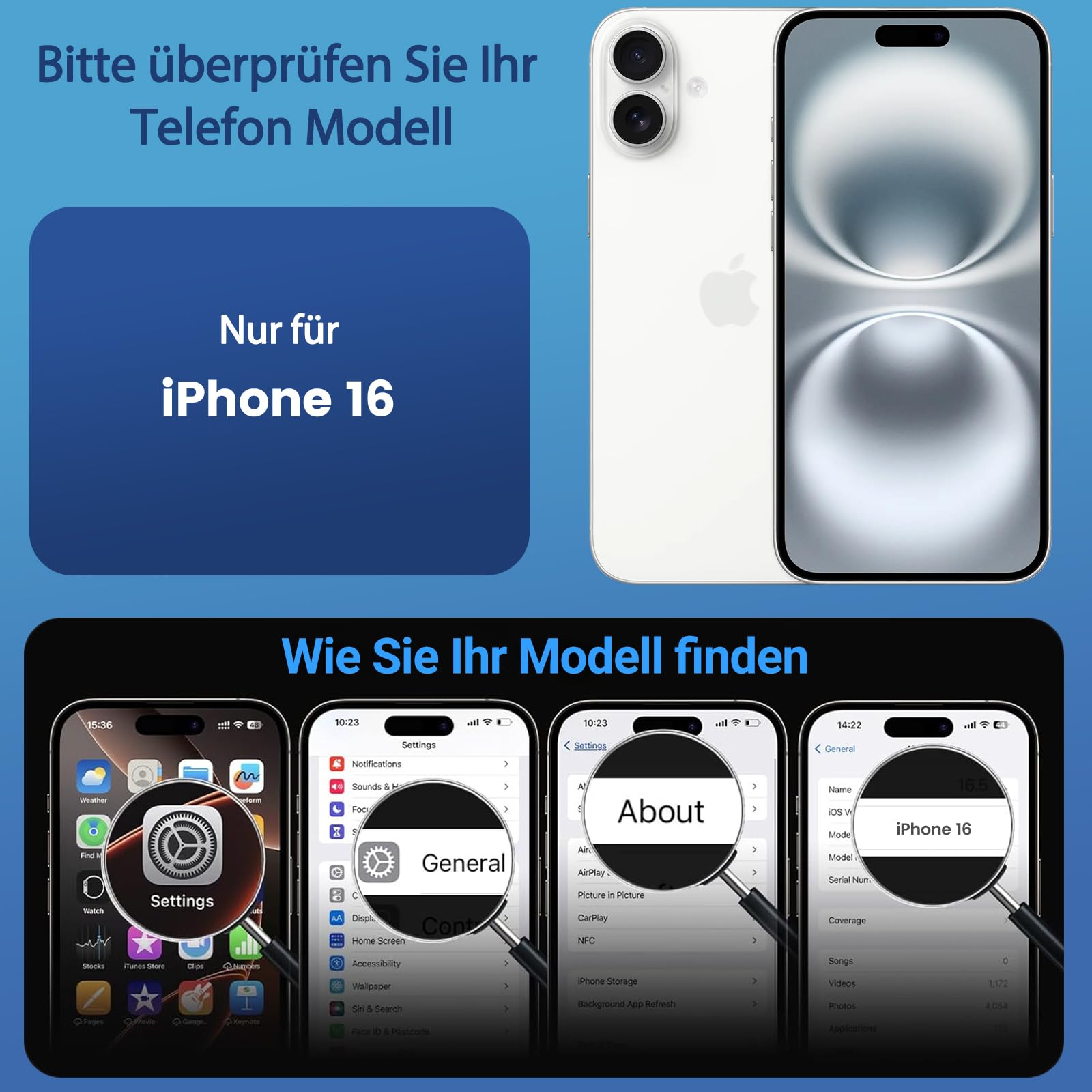 Onestyle Magnetische iPhone 16 Hülle (MagSafe-kompatibel), transparent